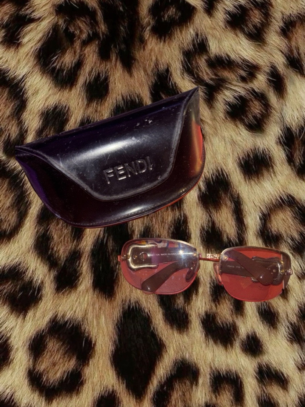 VINTAGE AUTHENTIC Fendi Square Mirrored Sunglasses — Y2K